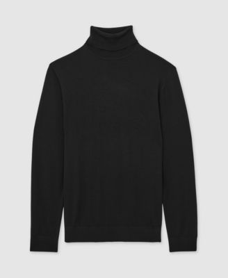 Men's Slim Fit Merino Wool Roll Neck Sweater