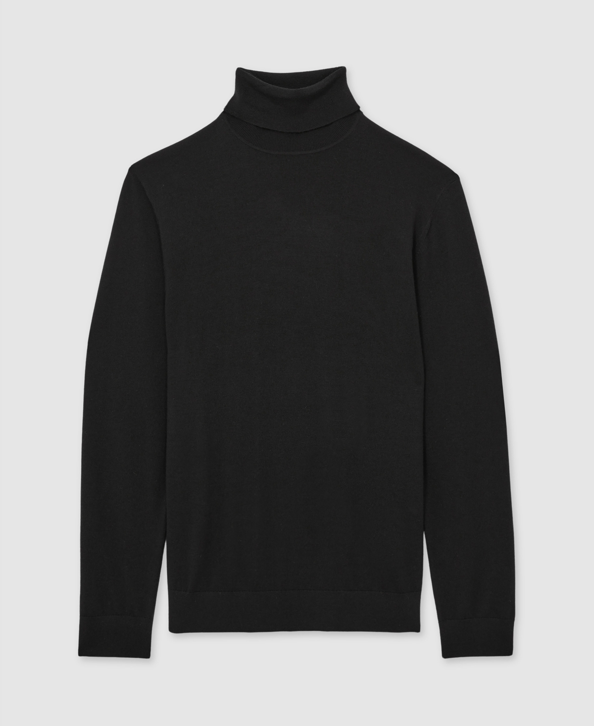 Reiss Men's Slim Fit Merino Wool Roll Neck Sweater In Black
