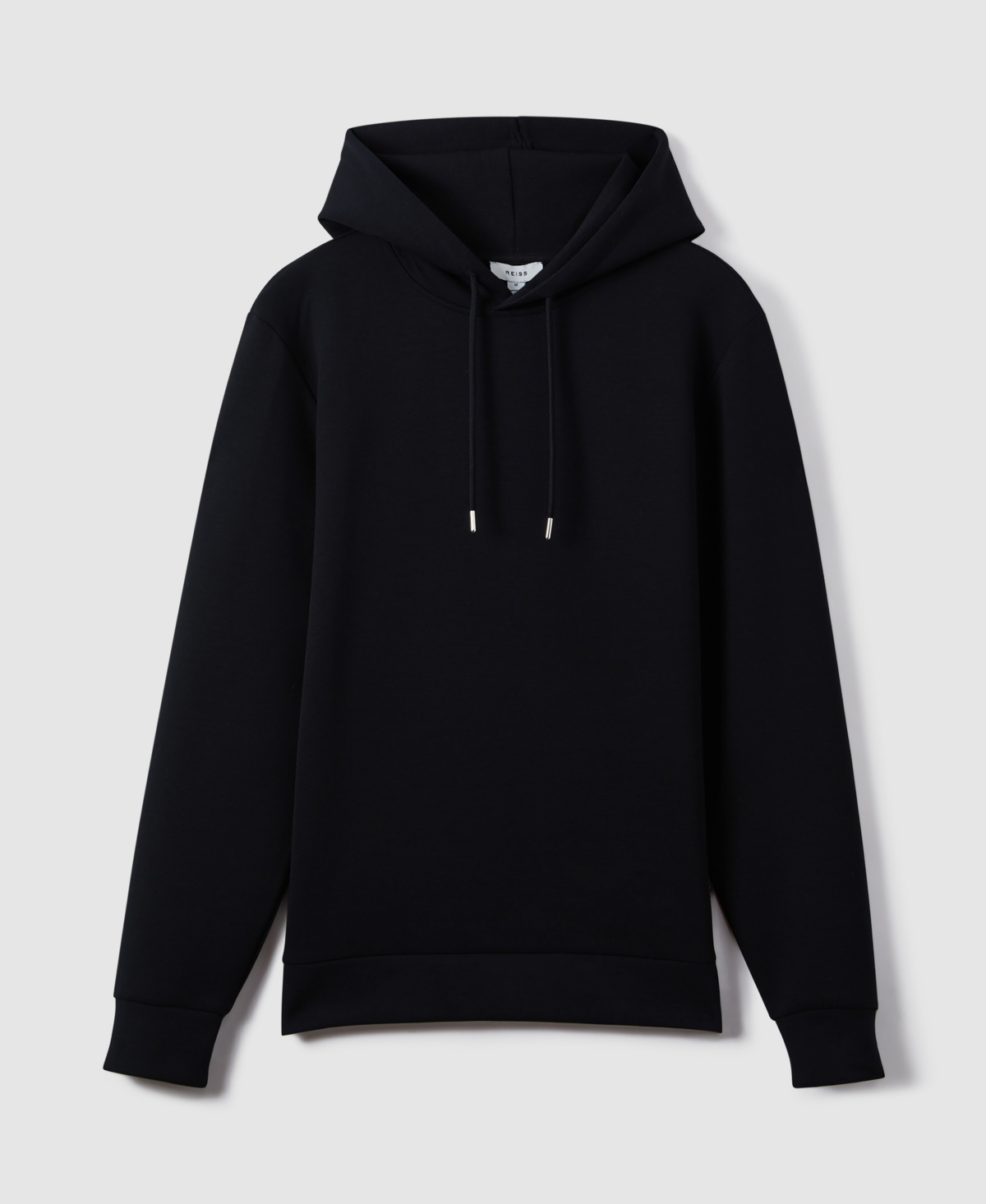 Reiss Fabien Interlock Hoodie In Blue