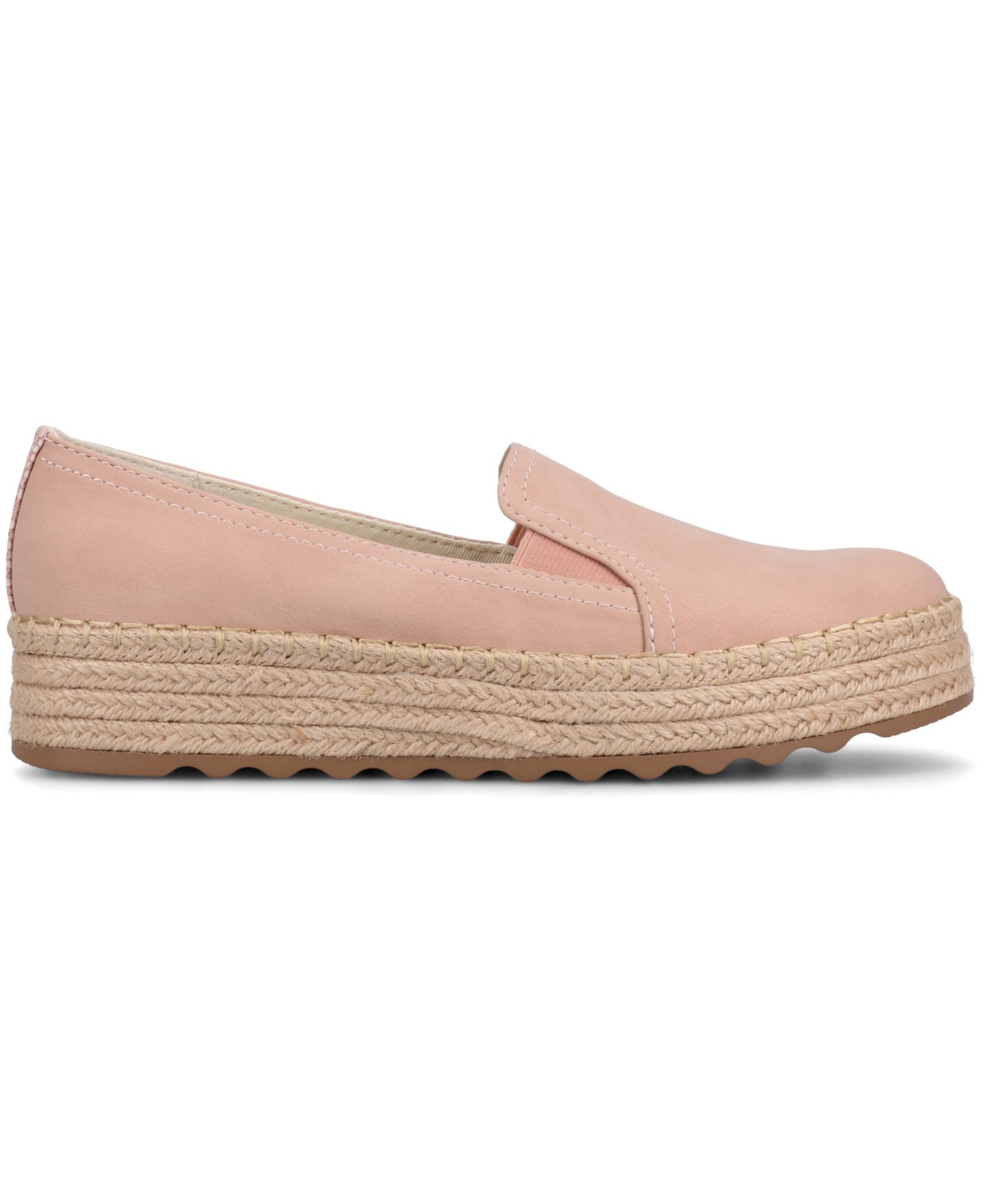 Journee Collection Women's Catalina Slip On Espadrilles, цвет: Пудровый — фото 2