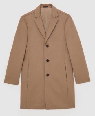 Men's Wool-Blend Single-Breasted Overcoat