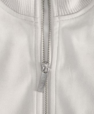 Men's Faux-Suede Bomber Jacket, Macy's Exclusive