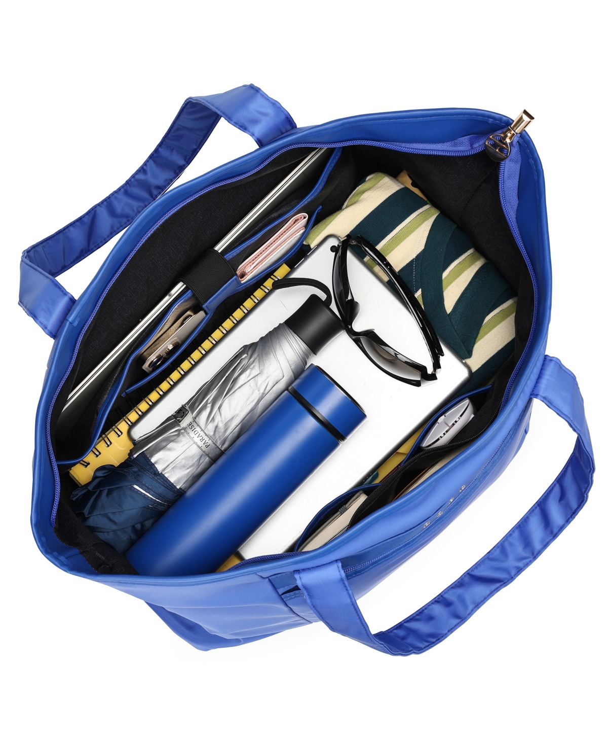 Elle Rendezvous 38l Twill Weekender Tote Bag In Blue