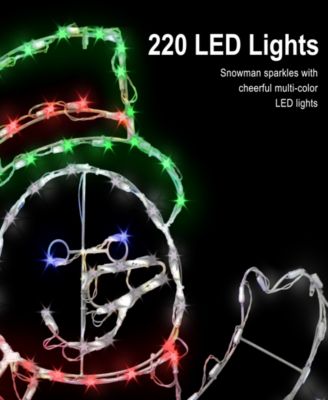 5' 2D Outdoor Snowman Christmas Holiday D&eacute;cor