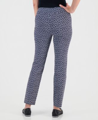 Women's Printed Pull-On Rivet Pants, Macy's Exclusive