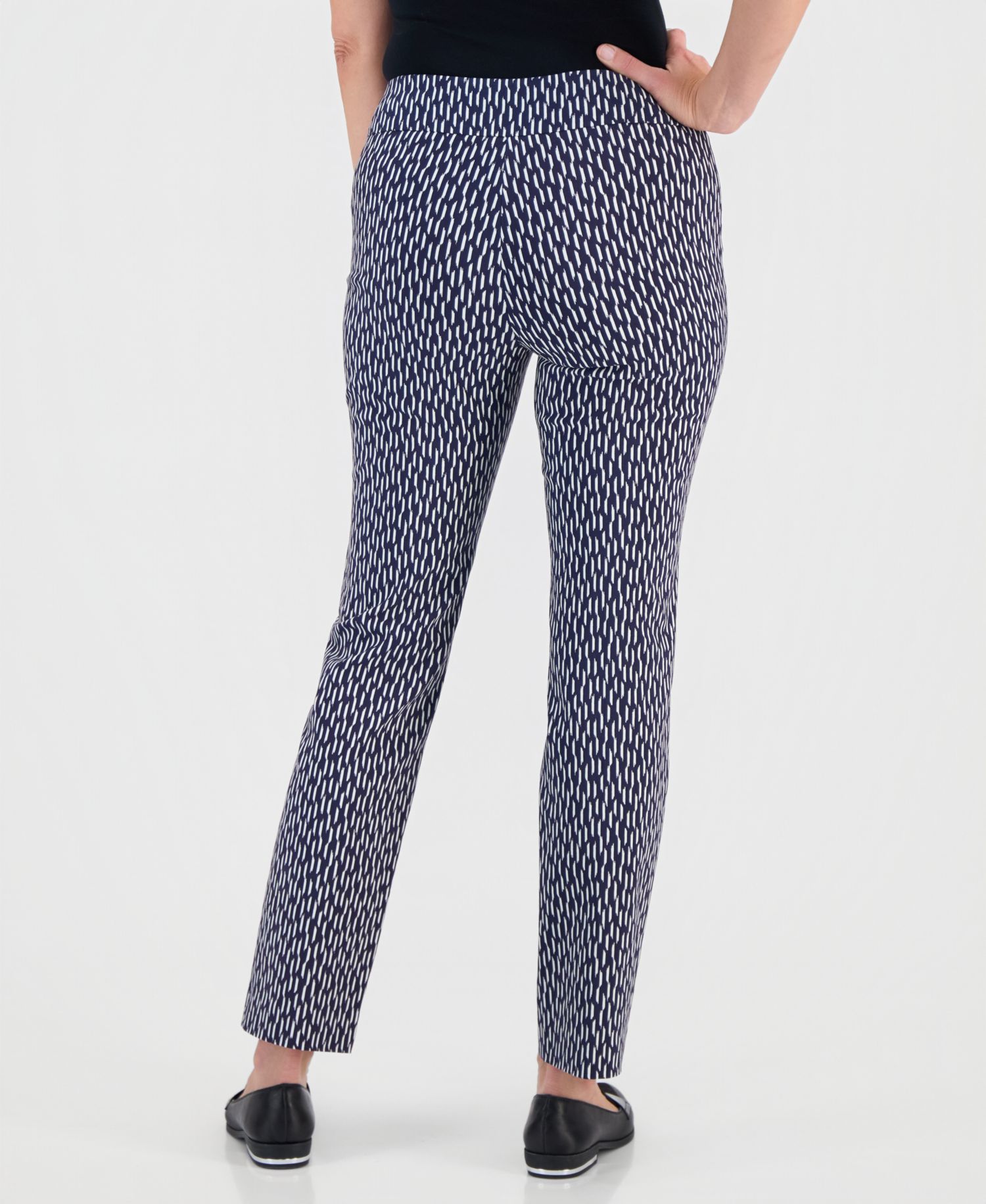 Women's Tummy-Control Printed Rivet Pants