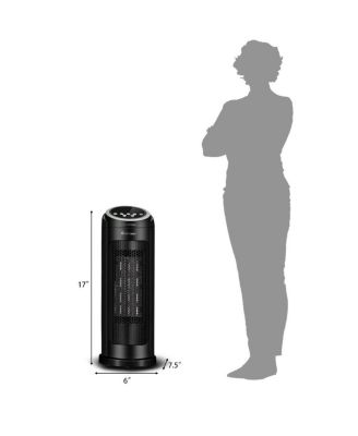 1500 W LED Portable Oscillating PTC Ceramic Space Heater.