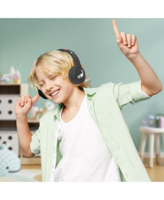BriteBeats Kids Volume Limiting Bluetooth Headphones with LED EarCaps