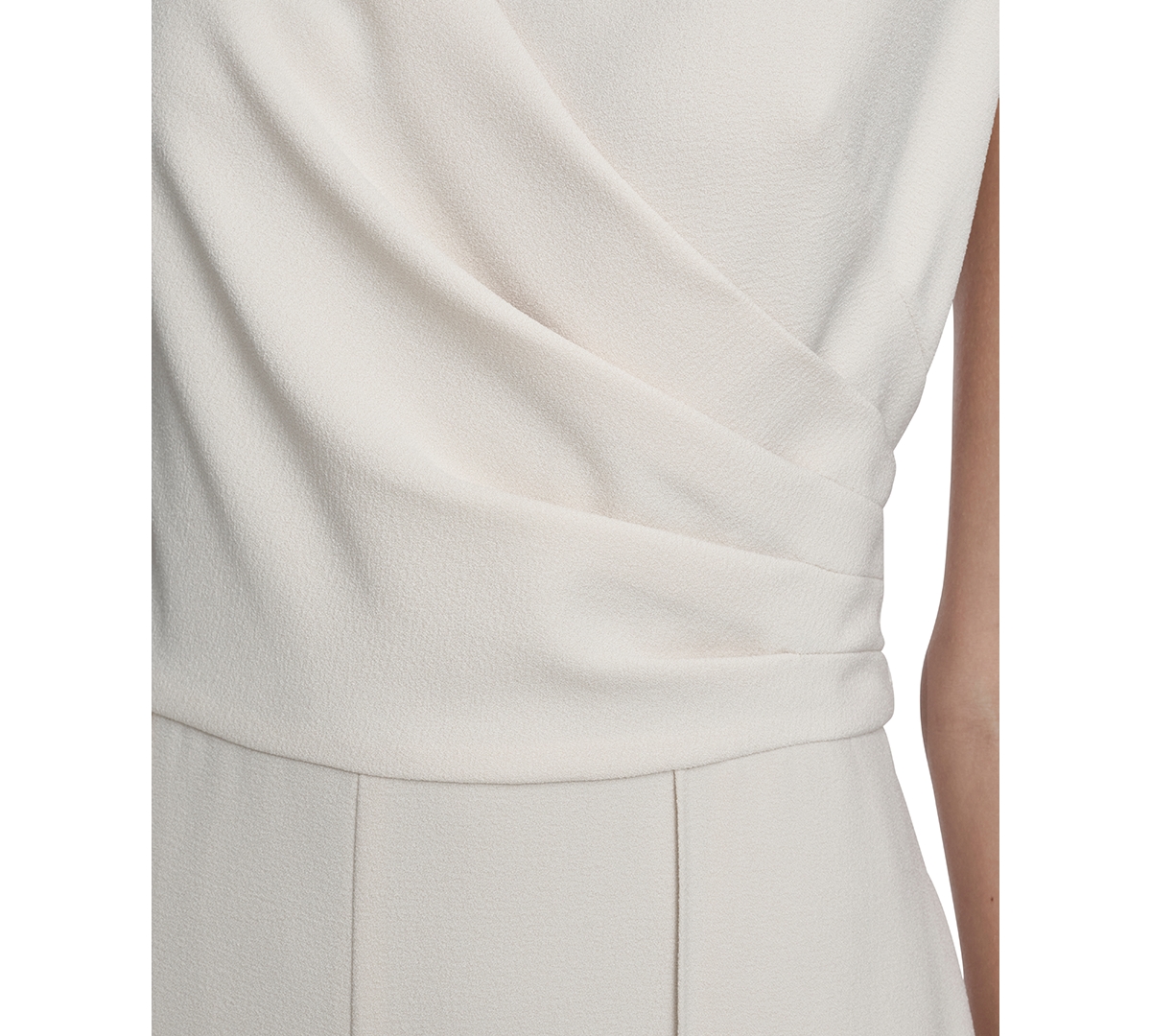 Vince Camuto Women's Signature Stretch Boat Neck Jumpsuit In White