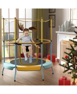 48 Inch Toddler Trampoline with Safety Enclosure Net