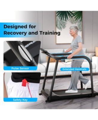 2.5 HP Walking Treadmill with Long Handrails for Seniors