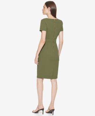 Women's Crew Neck Short-Sleeve Dress