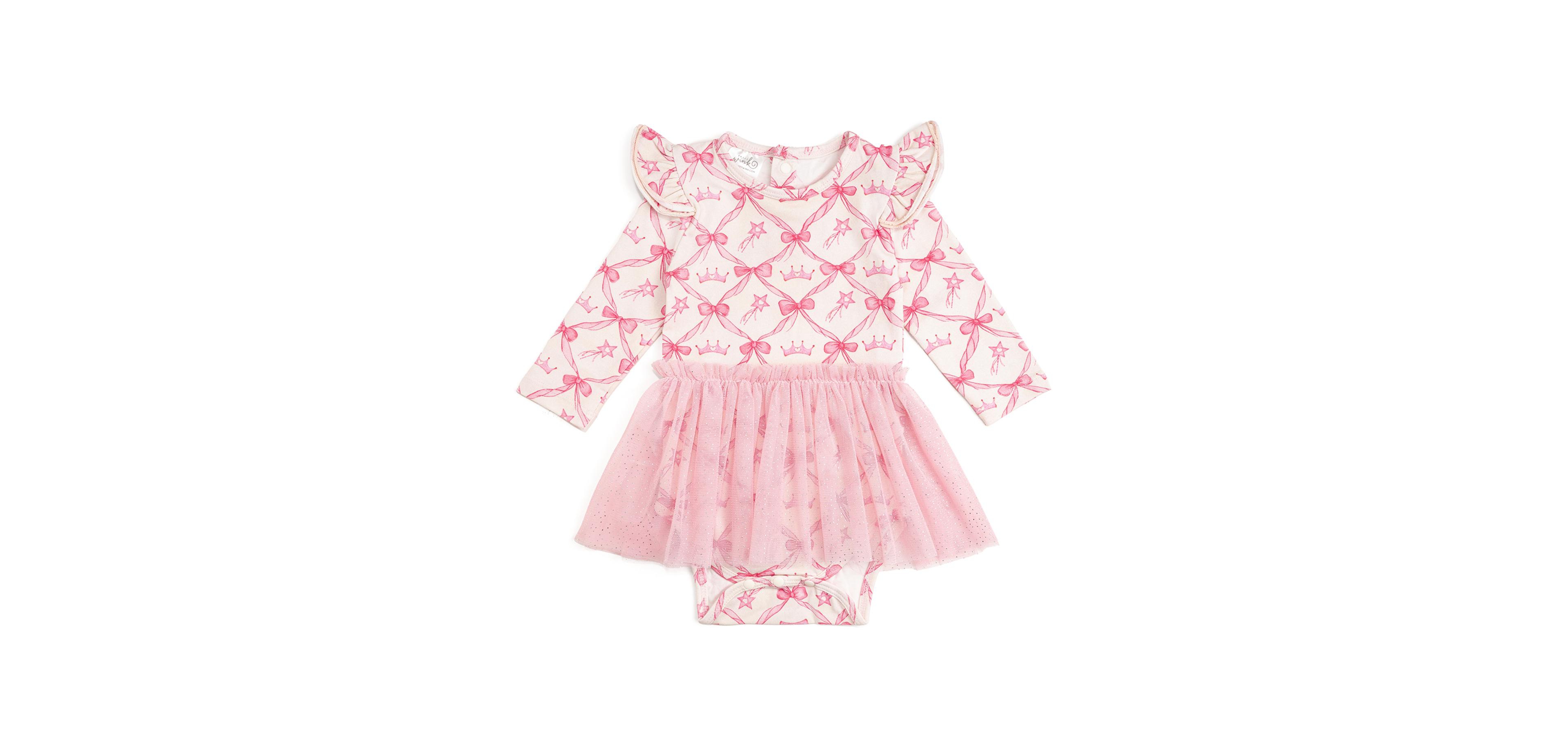 Sweet Wink Baby Girls Princess Coquette Long Sleeve Tutu Bodysuit