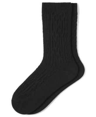 Women's 2-Pack Knit Diamond Crew Socks