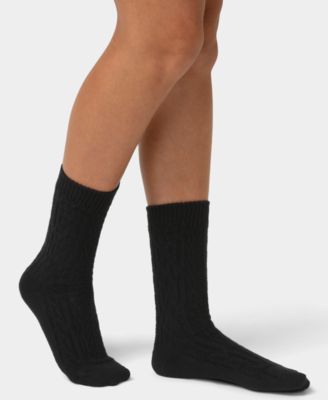 Women's 2-Pack Knit Diamond Crew Socks