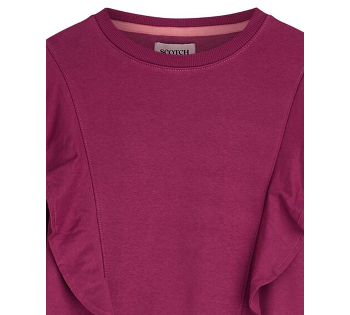 Scotch & Soda Girls Toddler 2T-4T Fleece Sweatshirt and Joggers, 2-Piece Set