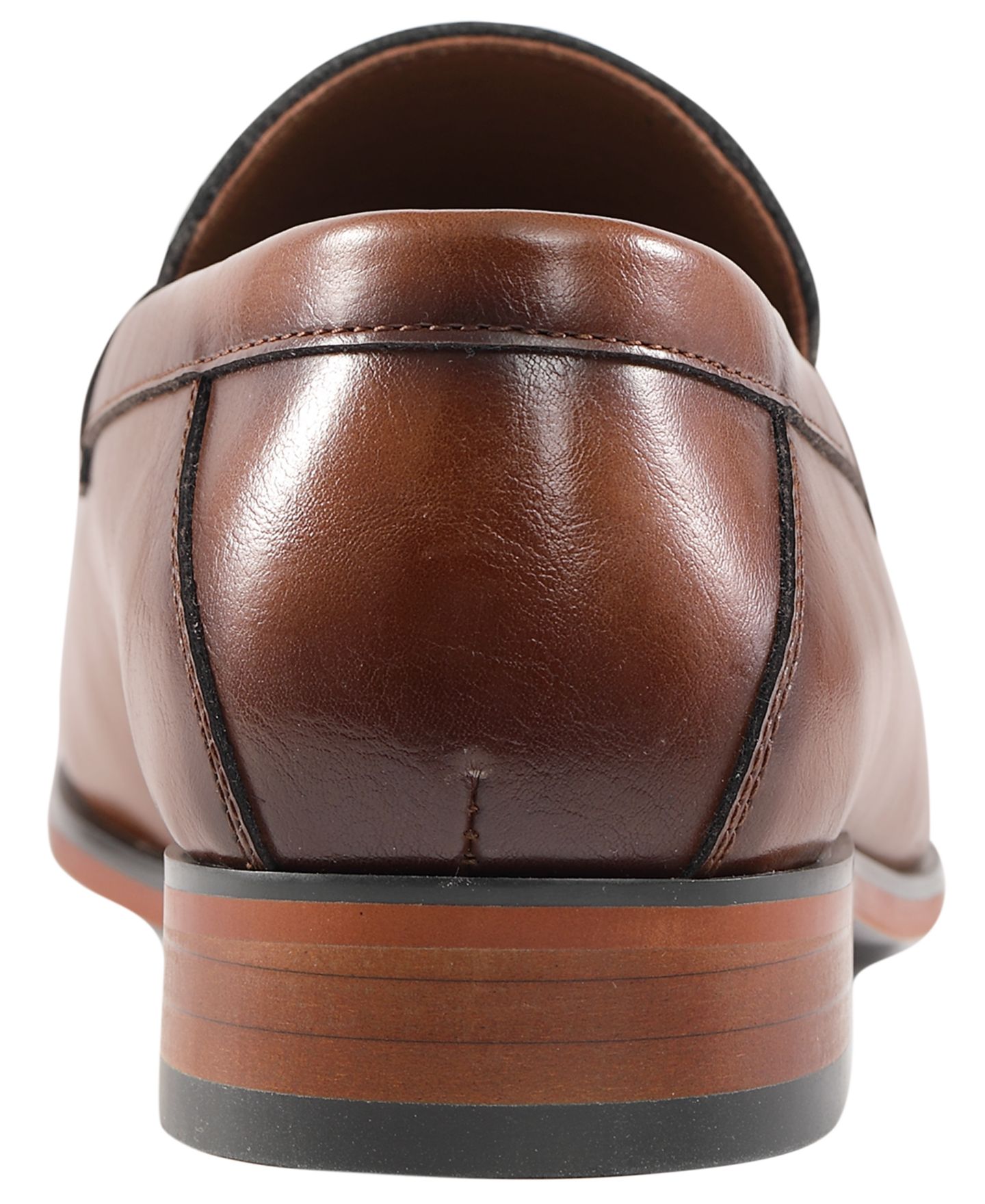 Мужские туфли GUESS Symon Slip-On Tapered Toe Dress Shoes, цвет: Тёмный натуральный — фото 3