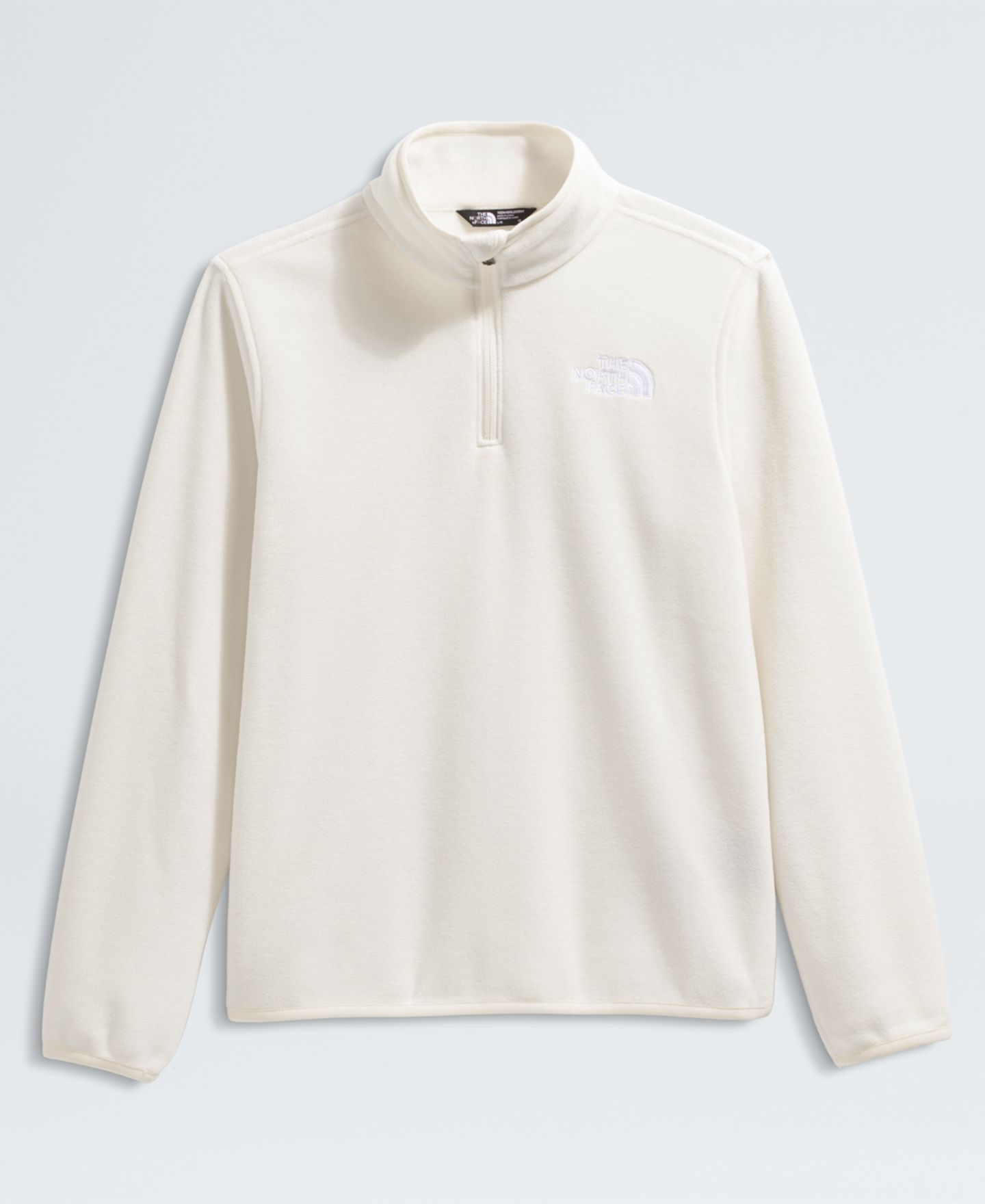 Куртка The North Face Glacier Quarter-Zip Pull-On для девочек, цвет: Белый дюнный — фото 4