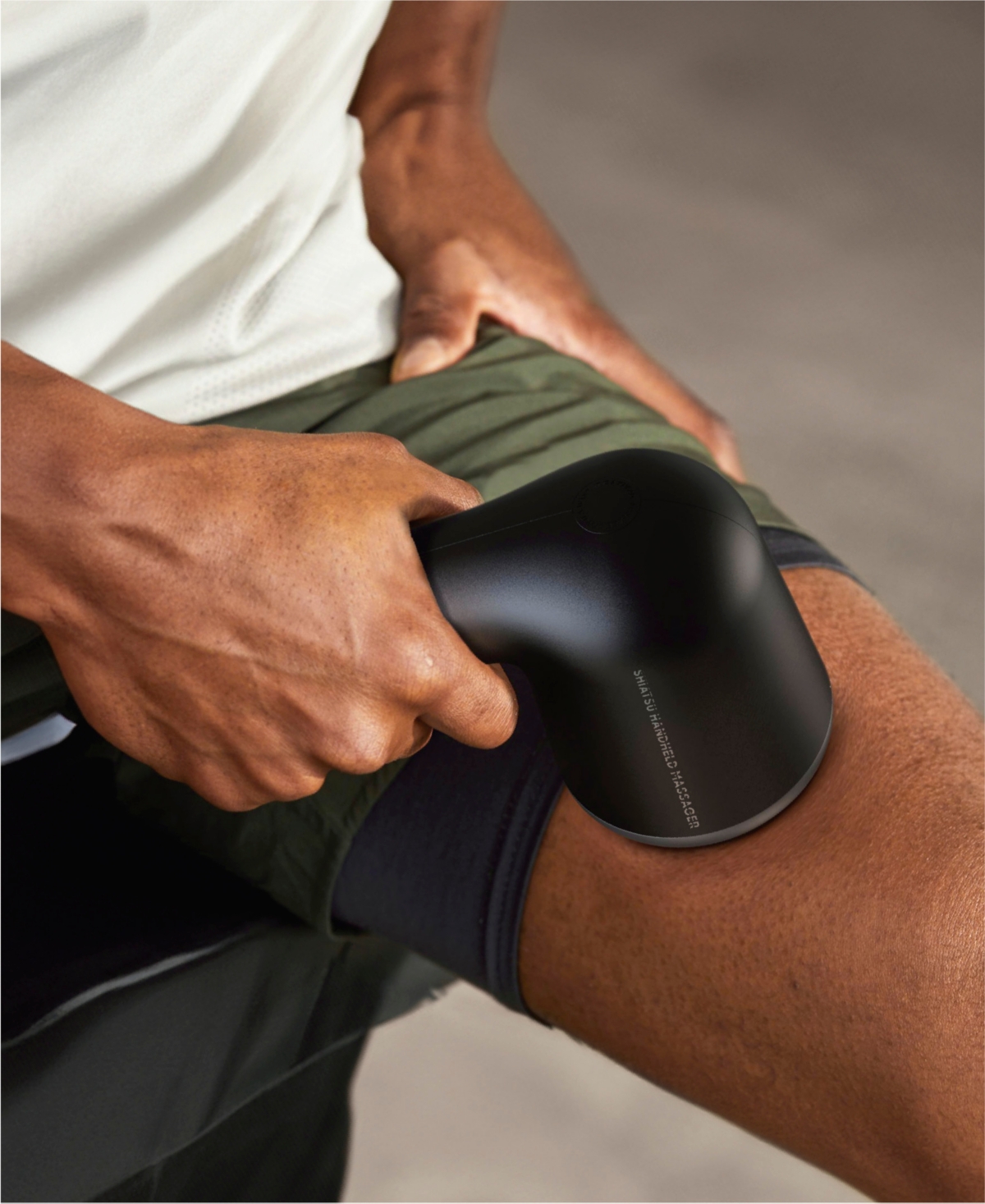 Sharper Image Shiatsu Handheld Massager In Black