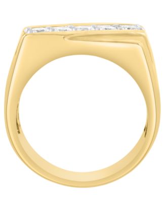 Men's Lab Grown Diamond Ring (7/8 ct. t.w.) in 14k Gold over Silver