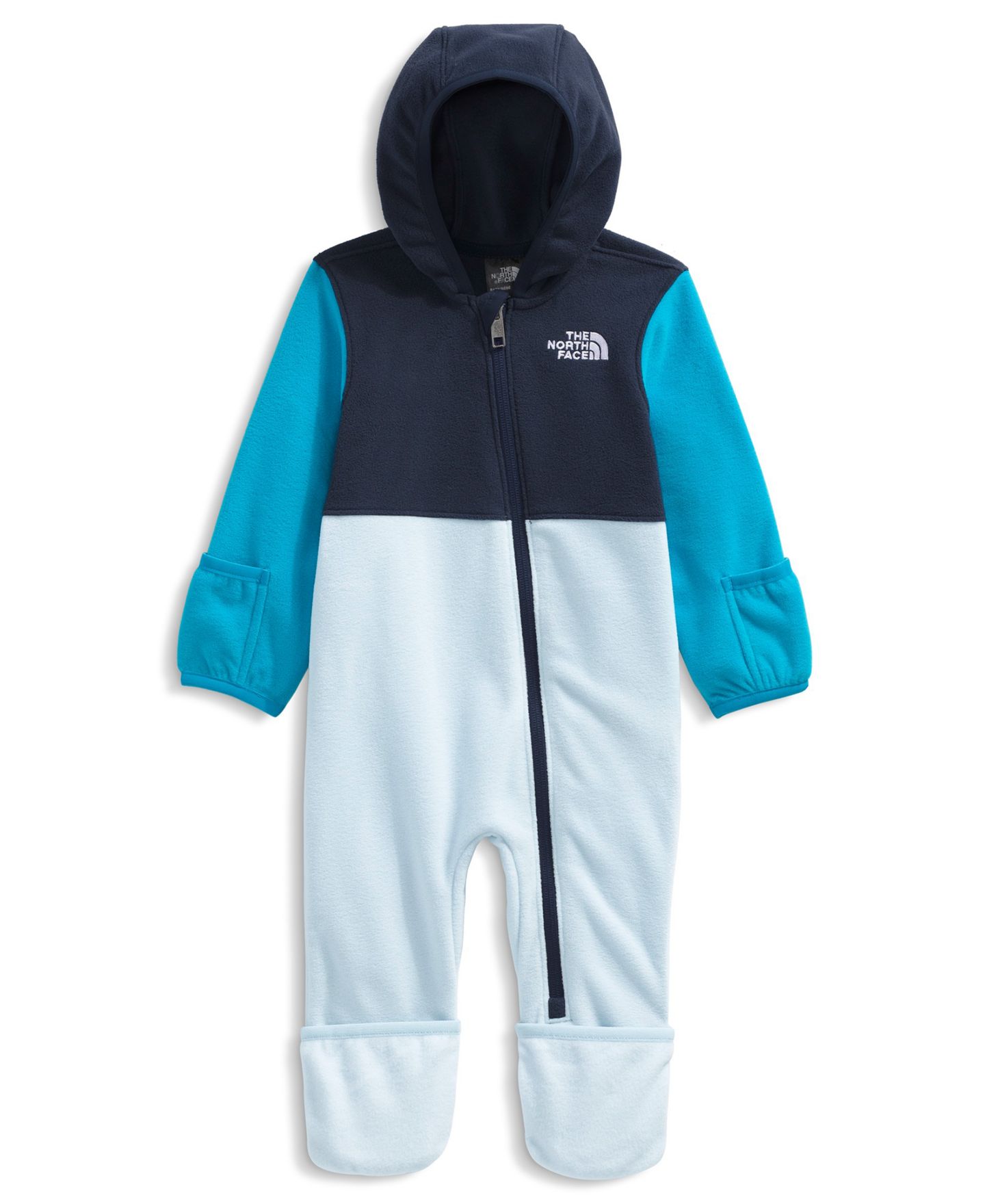 The North Face Baby Glacier One-Piece Pramsuit, цвет: Снежный тёмно-синий / Синий — фото 1