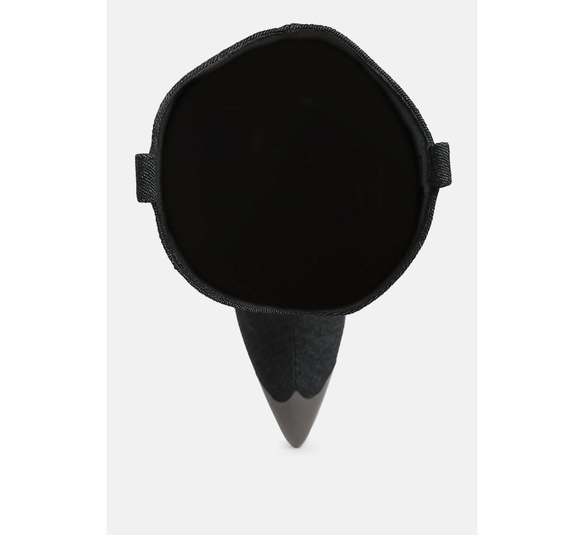 Ridda Metallic Cap Toe Denim Boots