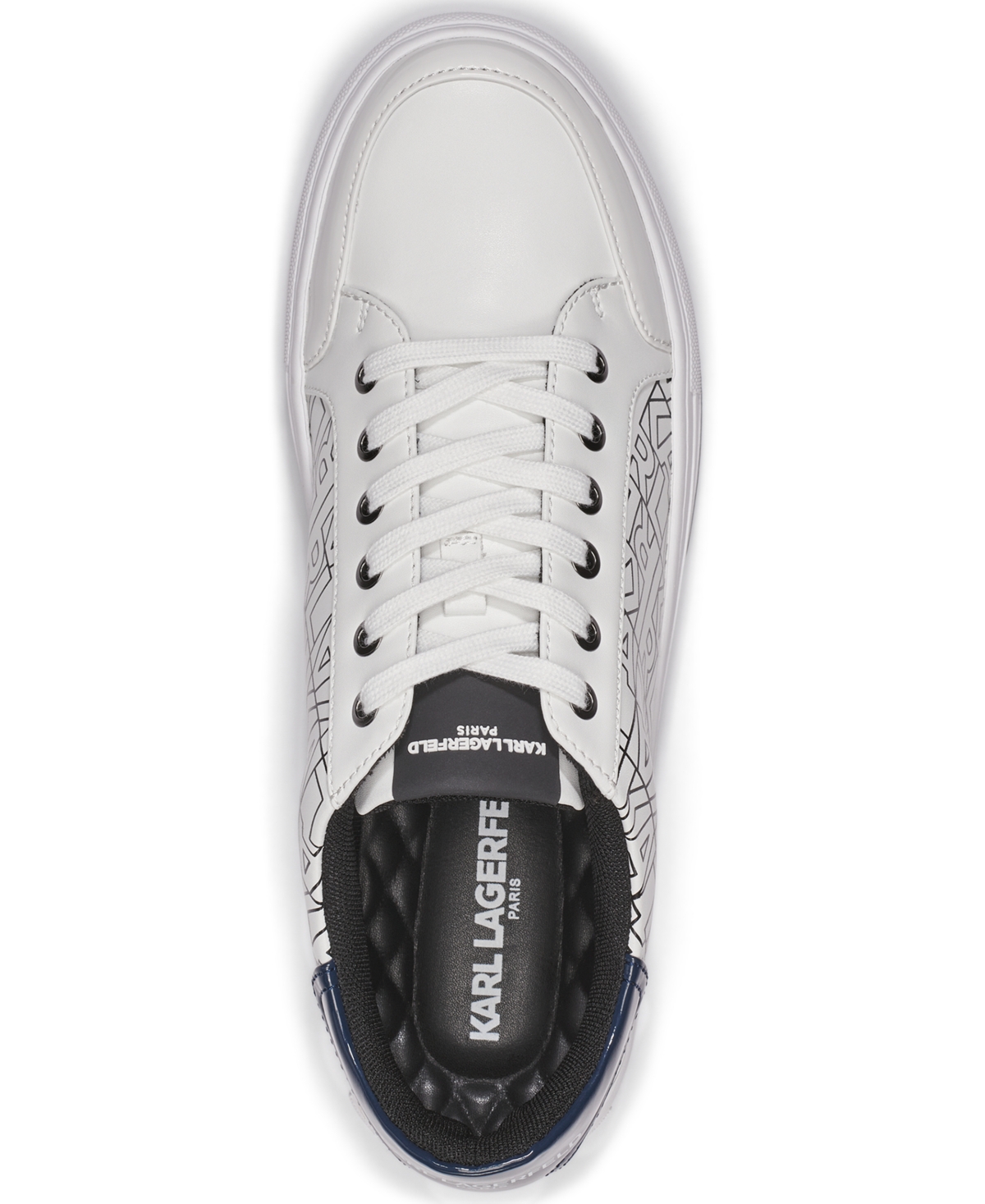 Karl Lagerfeld Paris Men's Leather Detailing Sneakers