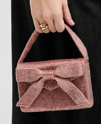 Beaded Bow Mini Top Handle, Exclusively at Macy's