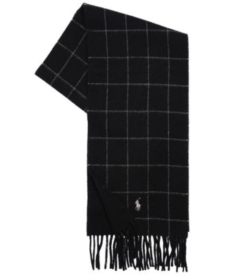 Men's Reversible Windowpane Scarf