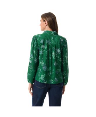 Women's Carmen Long-Sleeve Woven Top