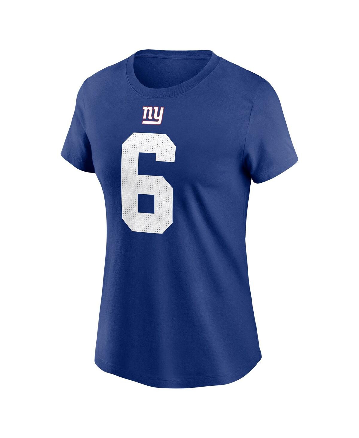 Nike Women's Jaxson Dart Royal New York Giants Name Number T-shirt In Blue