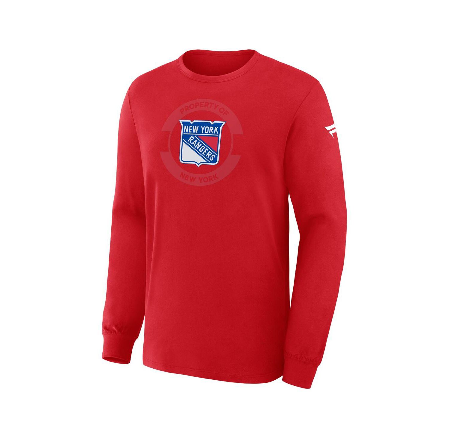Men's Red New York Rangers Authentic Pro Property Of Practice Long Sleeve T-Shirt