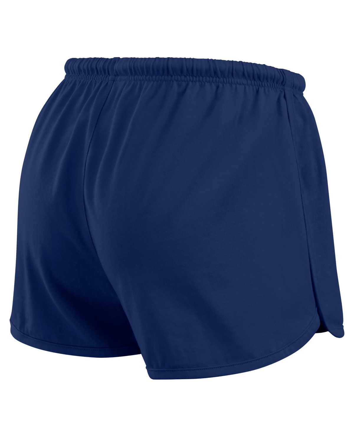 Wear By Erin Andrews Women's 2-piece Navy Atlanta Braves Heavy Rugby Jersey Cropped Long Sleeve T-shirt And Shorts Lounge In Blue