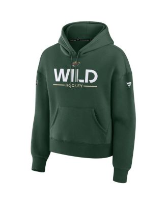 Women's Green Minnesota Wild Authentic Pro Primary Pullover Hoodie