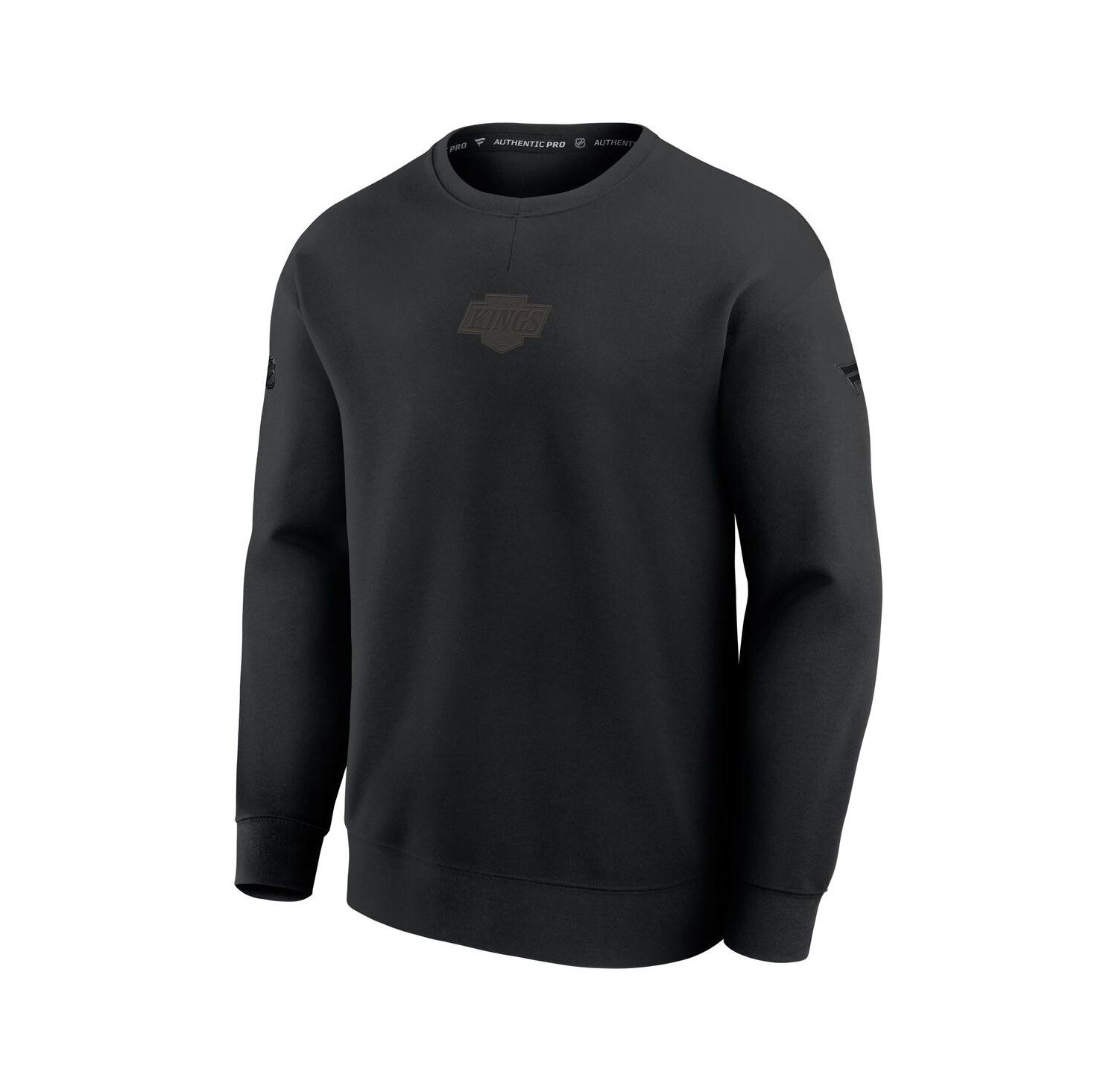 Men's Black Los Angeles Kings Authentic Pro Road Tri-Blend Sweatshirt