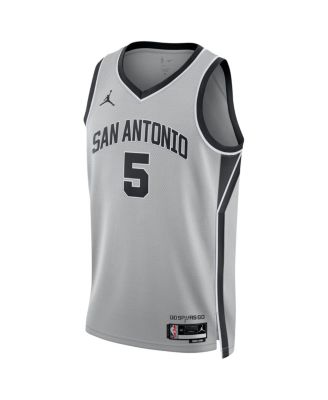 Men's and Women's Stephon Castle Silver San Antonio Spurs Swingman Jersey
