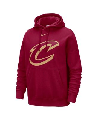 Men's Wine Cleveland Cavaliers Essential Logo Club Pullover Hoodie