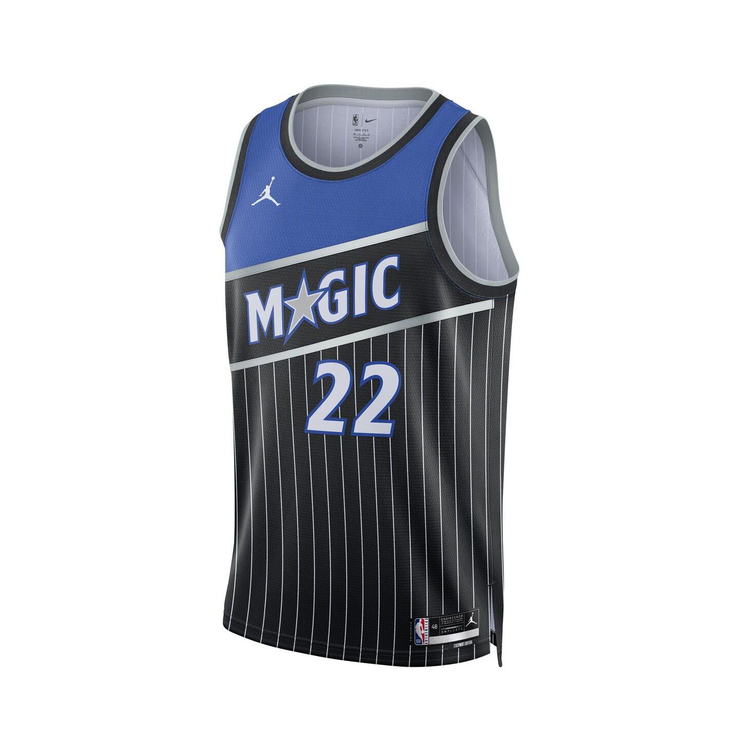 Топ Jordan Franz Wagner Black Orlando Magic Swingman Jersey — фото 2