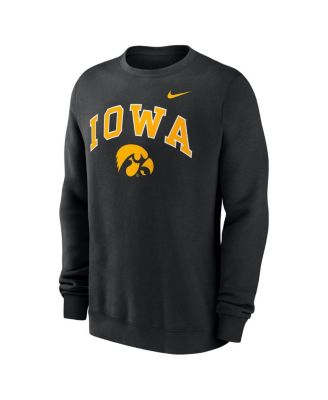 Men's Black Iowa Hawkeyes Arch Pullover Sweatshirt