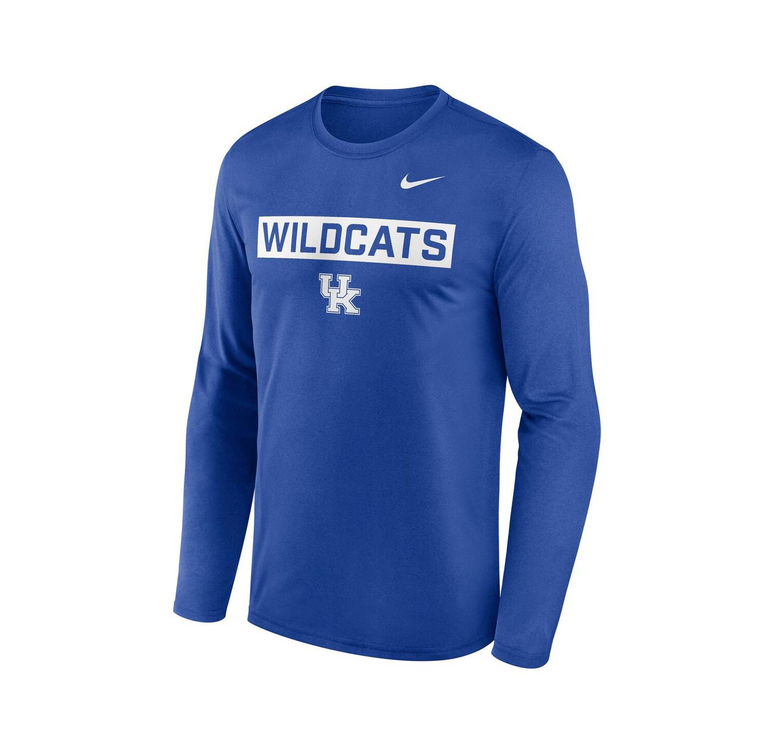 Men's Royal Kentucky Wildcats Primetime Campus 2-Hit Legend Dri-FIT Long Sleeve T-Shirt