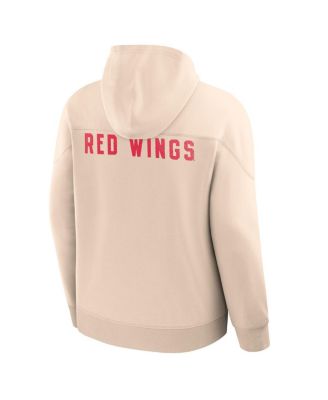 Men's Cream Detroit Red Wings Vintage Hoodie