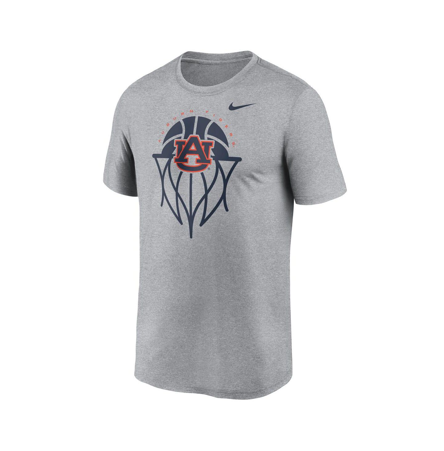 Мужская футболка Nike Gray Auburn Tigers Basketball Icon Legend — фото 2