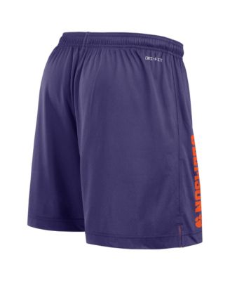 Men's Orange/Purple Clemson Tigers Courtside Standard Issue Dri-FIT Reversible Shorts