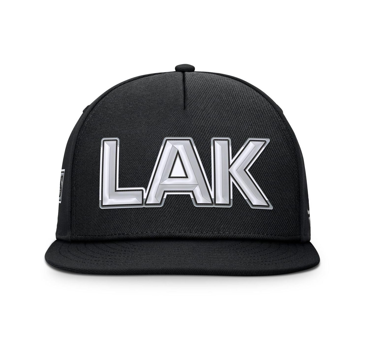 Men's Black Los Angeles Kings Authentic Pro Rink Team Code Snapback Hat