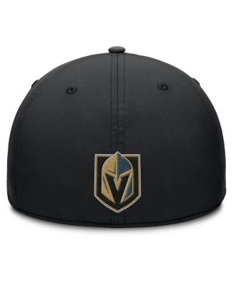 Men's Black/Charcoal Vegas Golden Knights Authentic Pro Rink Team Code Flex Hat