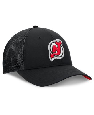 Men's Black New Jersey Devils Authentic Pro Home Ice Trucker Adjustable Hat