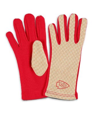 Women's Kansas City Chiefs Tonal Microcheck Scarf Glove Set