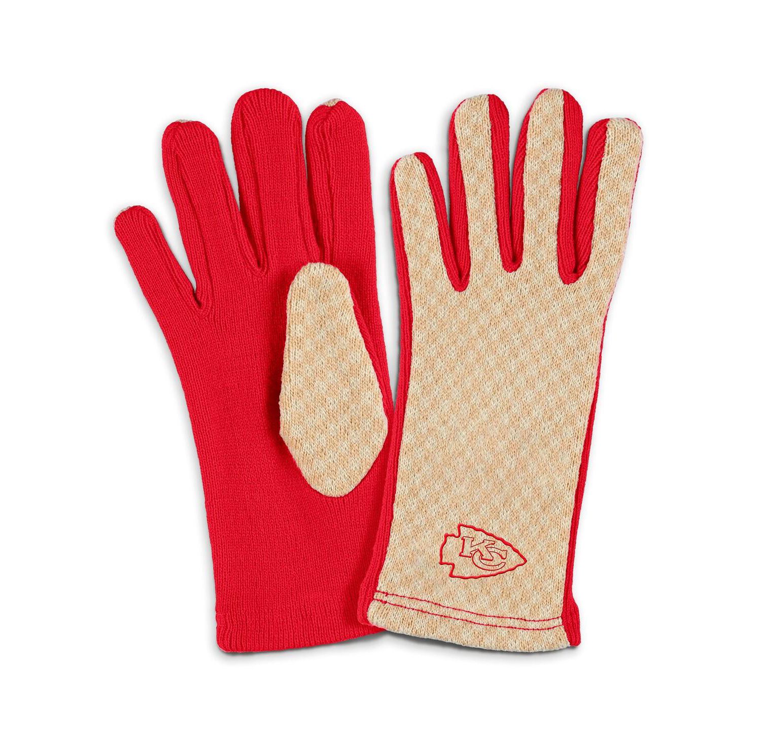 Women's Kansas City Chiefs Tonal Microcheck Scarf Glove Set