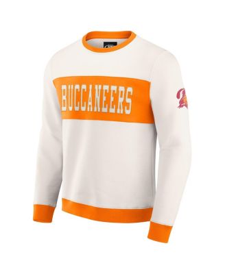 Darius Rucker Collection by Men's by Cream Tampa Bay Buccaneers Color block Pullover Sweatshirt