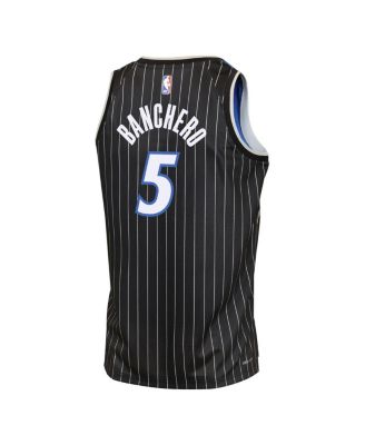 Big Boys and Girls Paolo Banchero Black Orlando Magic Swingman Jersey